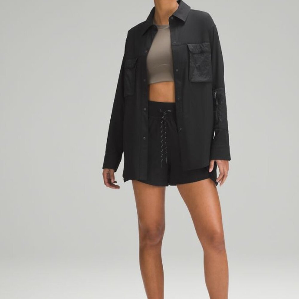 WovenAir Hiking Overshirt In Black - Picture 13 of 13